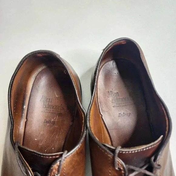 Allen Edmonds Delray Split Toe Lace Up‎ Oxfords Vero Cuoio Super Prime Size 11 D main image 5